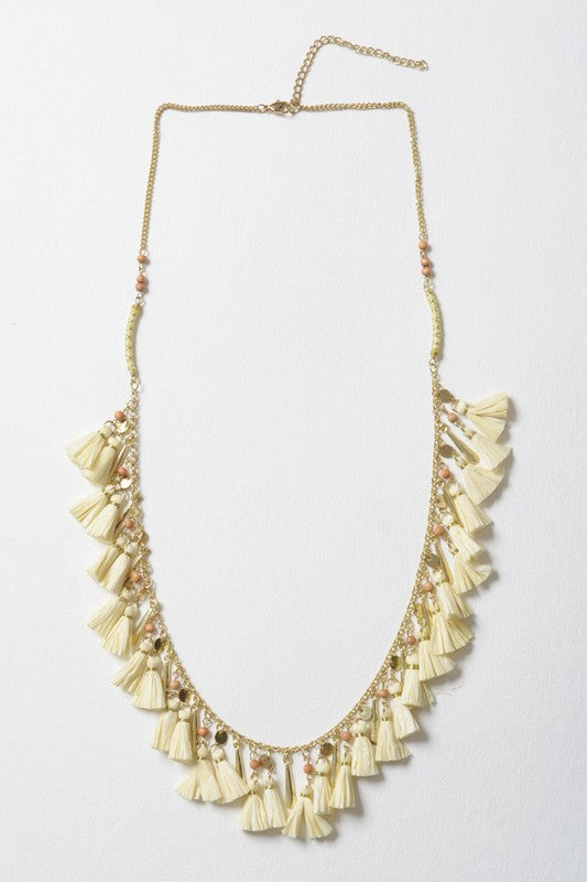 Solid Tassel Chain Fashion Necklace - Jake J Shop