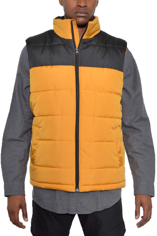 PADDED WINTER TWO TONE VEST - Jake J Shop