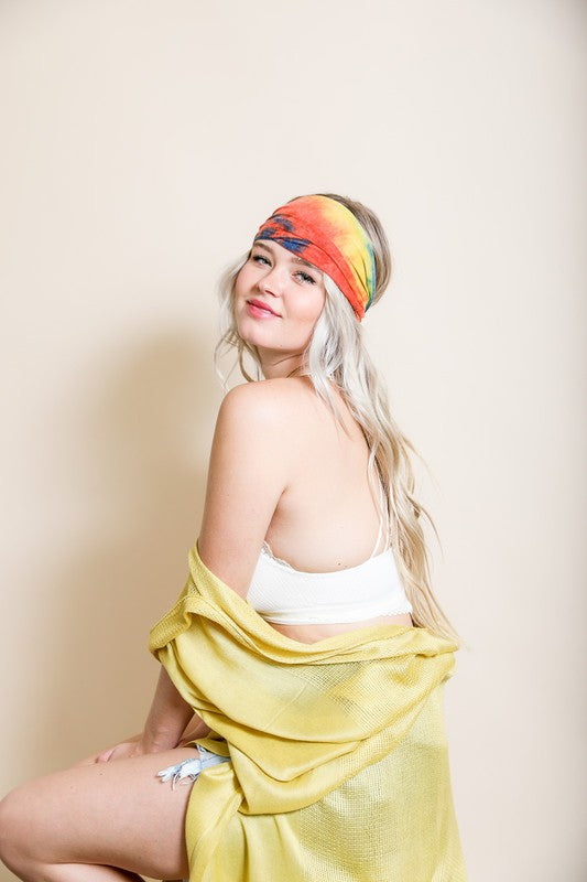 Wide Band Tie Dye Headwrap - Jake J Shop