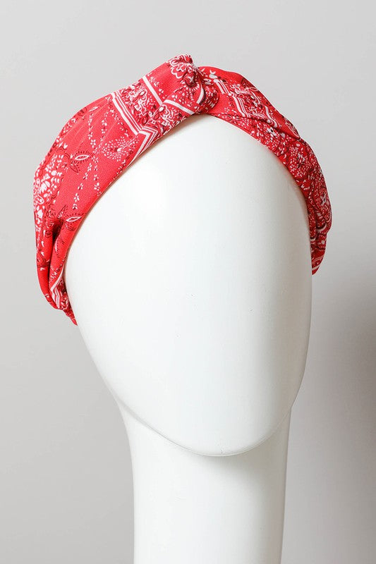 Block Paisley Twist Headwrap - Jake J Shop