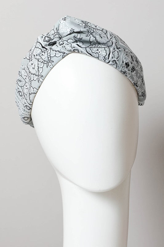 Block Paisley Twist Headwrap - Jake J Shop