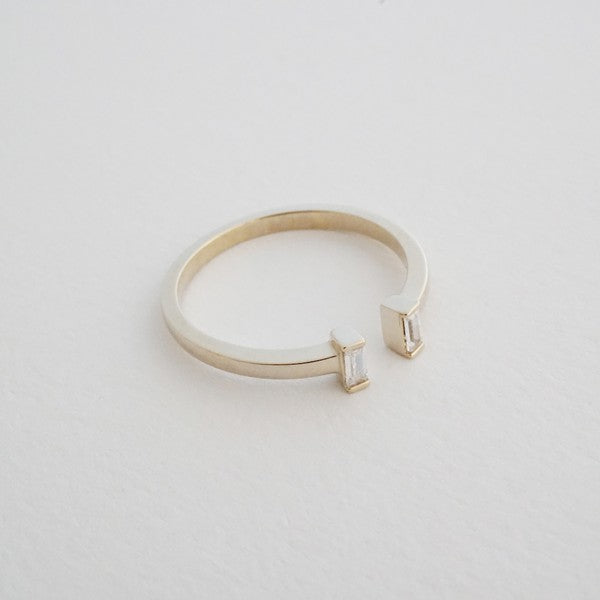 Stevie Adjustable Baguette Ring - Jake J Shop