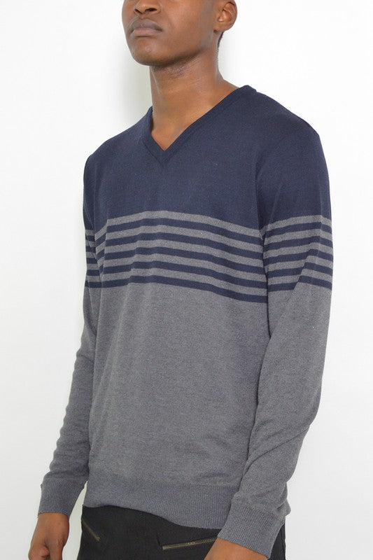 Weiv Mens Knit VNeck Pullover Sweater - Jake J Shop