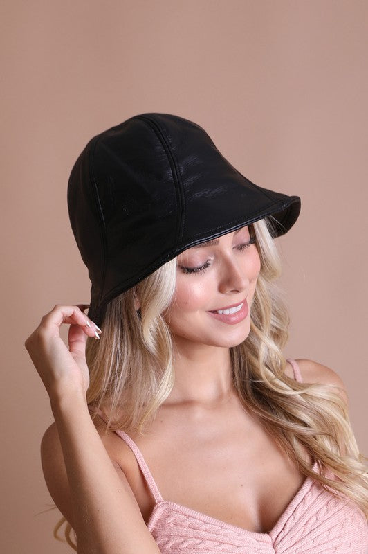 Vegan Leather Bucket Hat - Jake J Shop