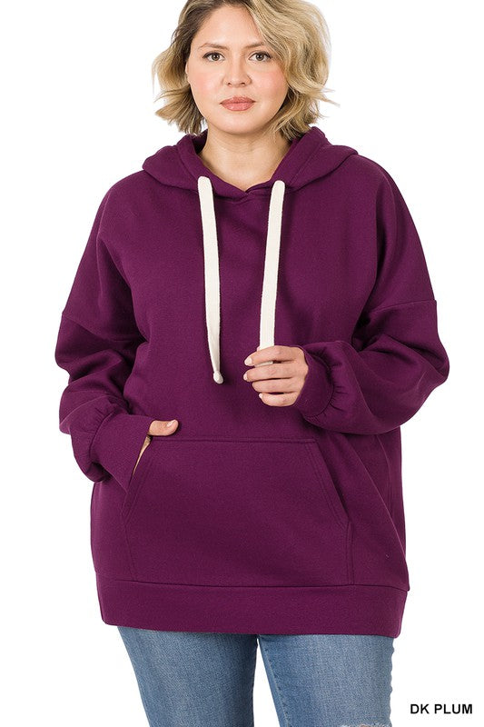 Plus Size Oversized Hoodie Longline Sweatshirt