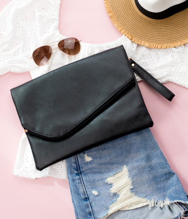 Foldover Envelope Clutch - Jake J Shop