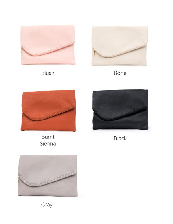 Foldover Envelope Clutch - Jake J Shop