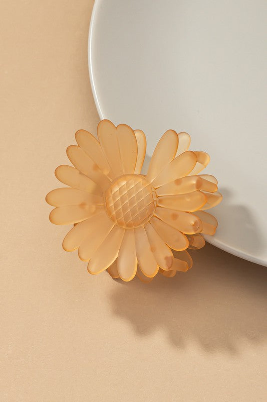 Frosty daisy flower hair claw clip - Jake J Shop