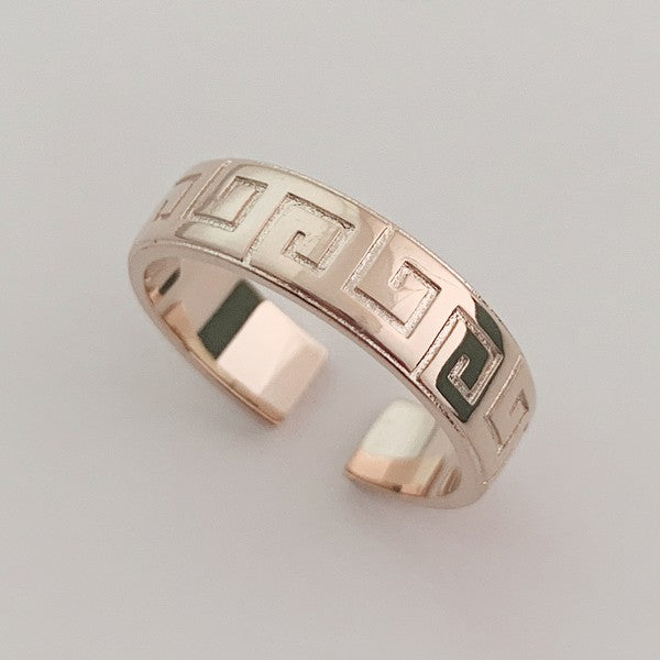 Hera Greek Ring plated with 18k gold - Jake J Shop