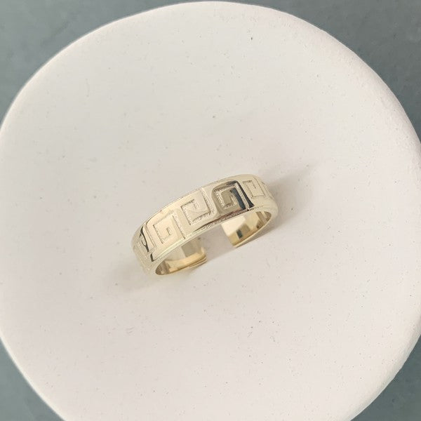 Hera Greek Ring plated with 18k gold - Jake J Shop