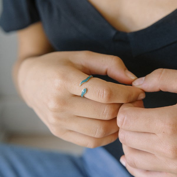 Enamel Snake Ring - Jake J Shop