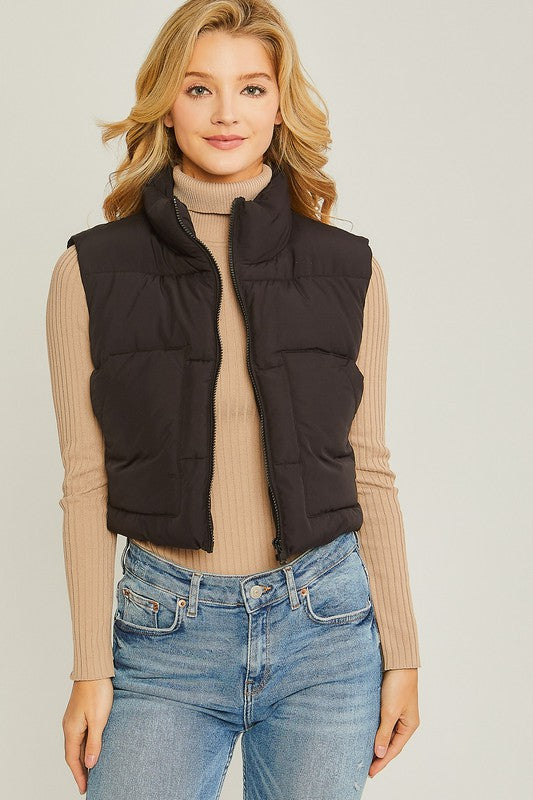 Puffer Vest With Pockets - Jake J Shop