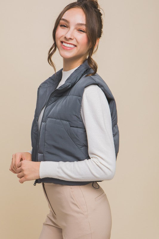 Puffer Vest With Pockets - Jake J Shop