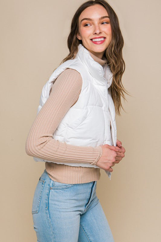 Puffer Vest With Pockets - Jake J Shop