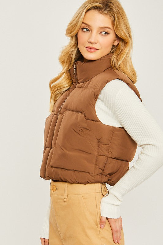 Puffer Vest With Pockets - Jake J Shop