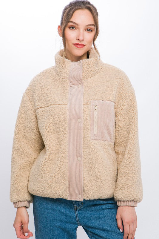 Sherpa Puffer Jacket - Jake J Shop