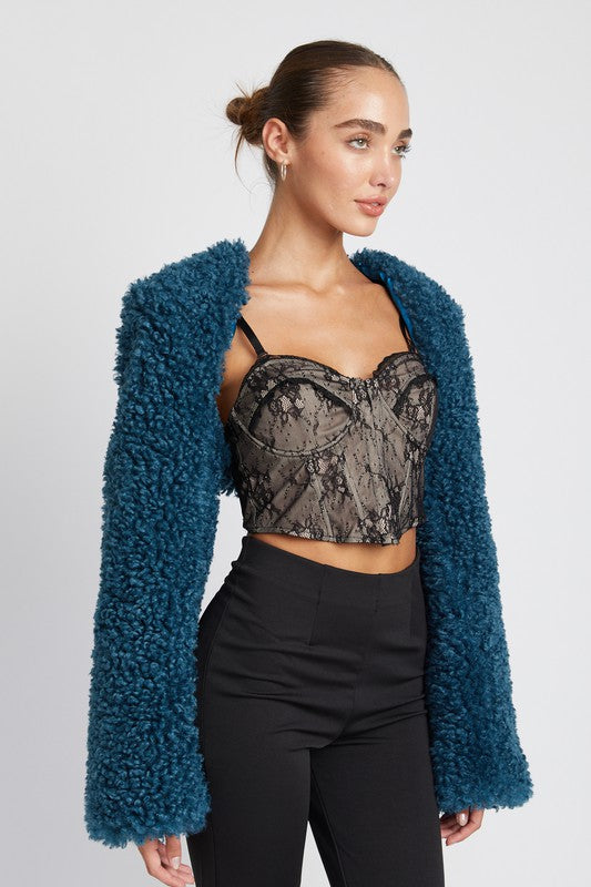 FAUX FUR BOLERO - Jake J Shop