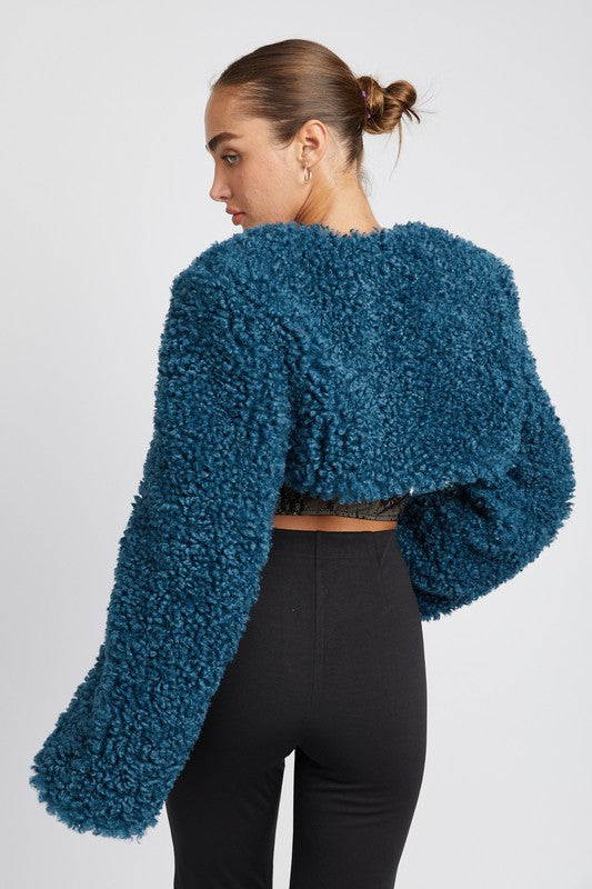 FAUX FUR BOLERO - Jake J Shop