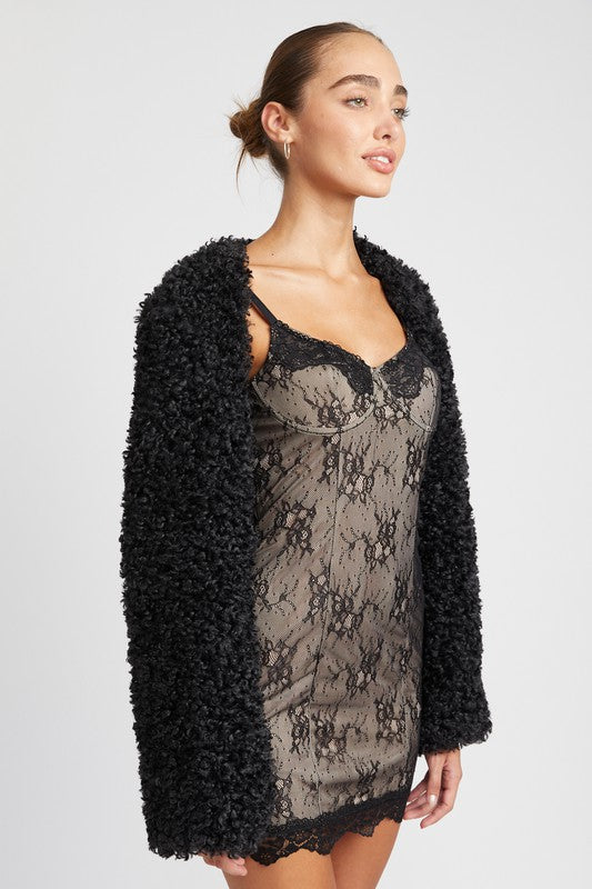 FAUX FUR BOLERO - Jake J Shop