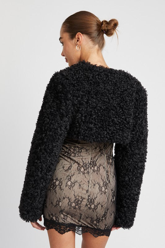 FAUX FUR BOLERO - Jake J Shop