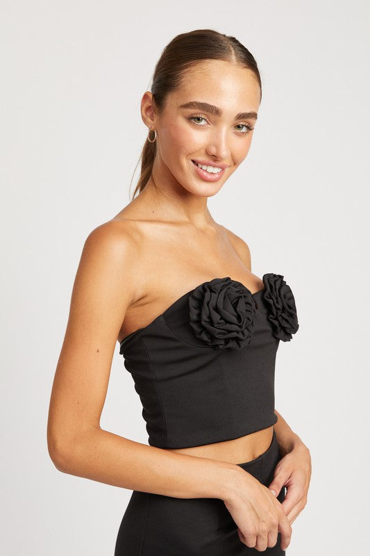 ROSETTE BUSTIER TOP - Jake J Shop