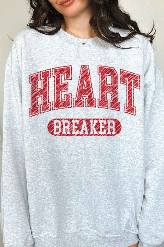 HEART BREAKER VALENTINES GRAPHIC SWEATSHIRT - Jake J Shop