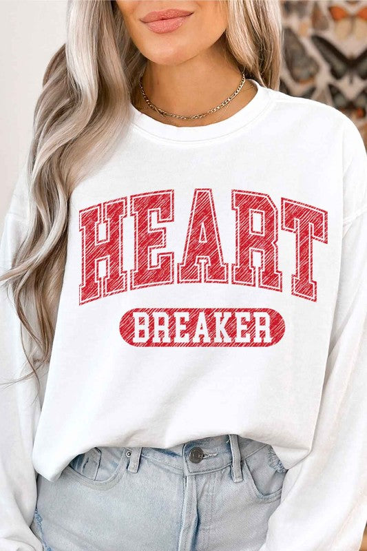 HEART BREAKER VALENTINES GRAPHIC SWEATSHIRT - Jake J Shop