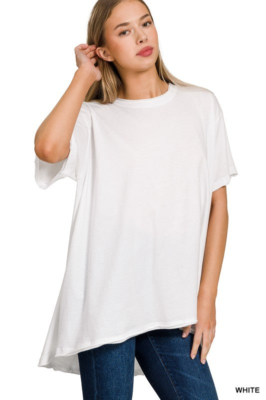 ZENANA Oversized T-Shirt Cotton Drop Shoulder