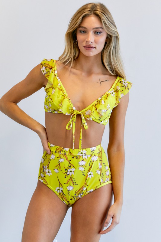 Floral Printed Swimwear Set - Jake J Shop