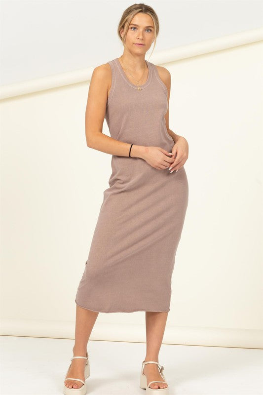 Fun Day Sleeveless Shift Midi Dress - Jake J Shop