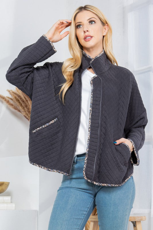 Quilt Jacket with Pockets - Jake J Shop