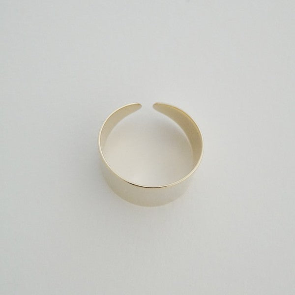 Thick Wrap Ring plated with 18k gold - Jake J Shop