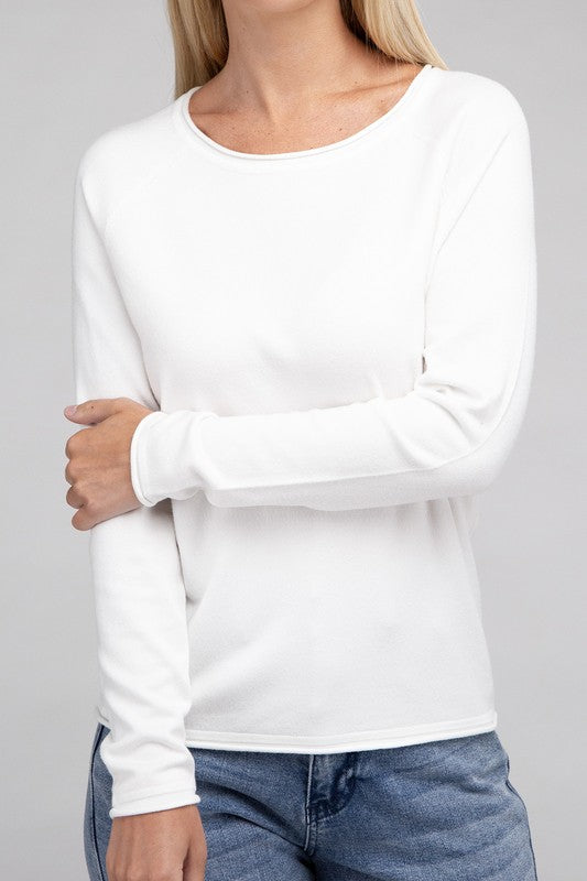 Viscose Round Neck Basic Sweater