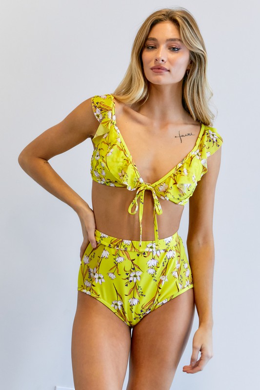 Floral Printed Swimwear Set - Jake J Shop