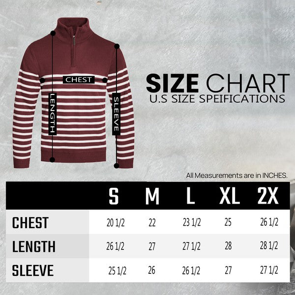 QUARTER ZIPPER PULLOVER SWEATER - Jake J Shop