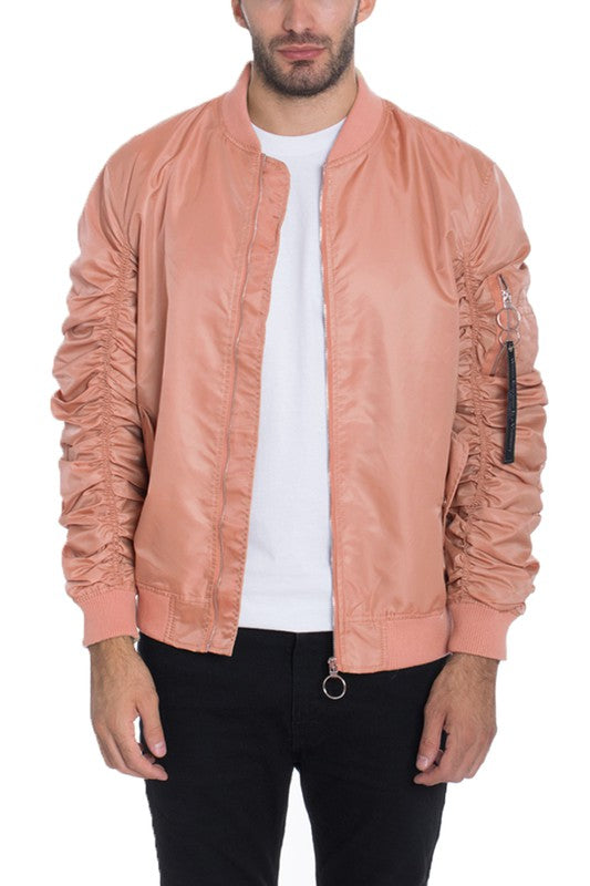 Weiv Men's Casual MA-1 Flight Lined Bomber Jacket - Jake J Shop