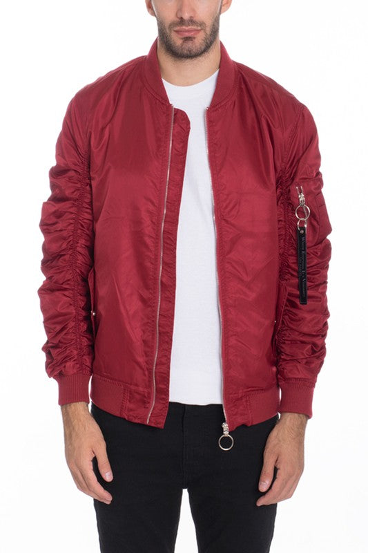 Weiv Men's Casual MA-1 Flight Lined Bomber Jacket - Jake J Shop