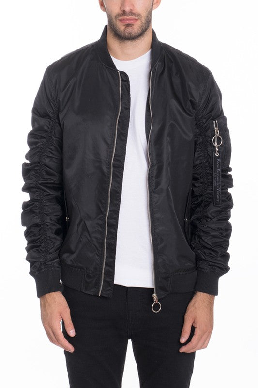 Weiv Men's Casual MA-1 Flight Lined Bomber Jacket - Jake J Shop