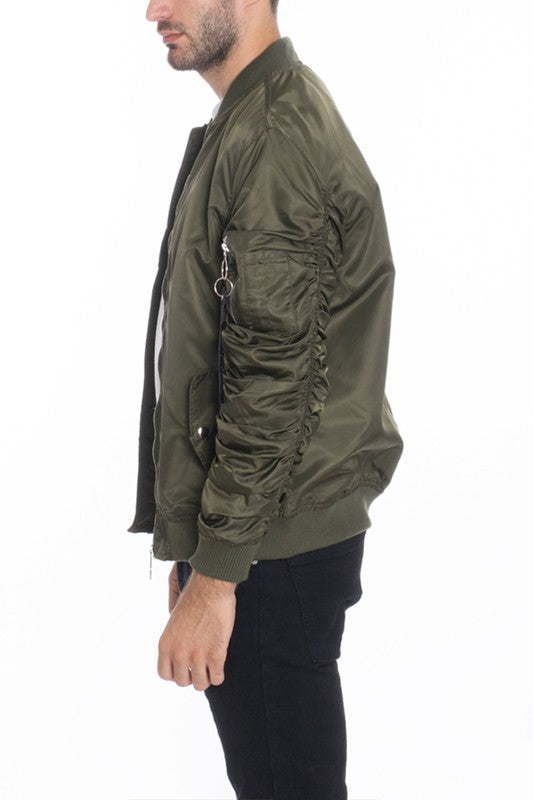 Weiv Men's Casual MA-1 Flight Lined Bomber Jacket - Jake J Shop