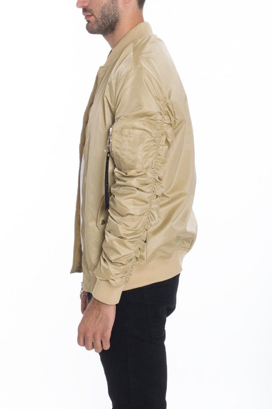 Weiv Men's Casual MA-1 Flight Lined Bomber Jacket - Jake J Shop