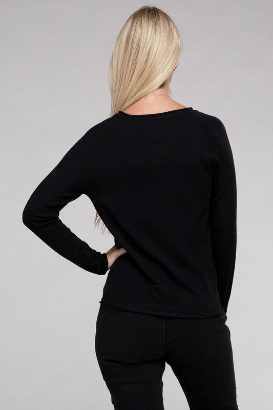 Viscose Round Neck Basic Sweater