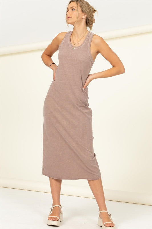 Fun Day Sleeveless Shift Midi Dress - Jake J Shop